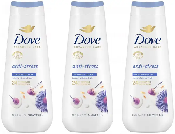 3x 600ml Gel de ducha antiestrés Dove Advanced Care 3x 600ml Gel de ducha antiestrés Dove Advanced Care