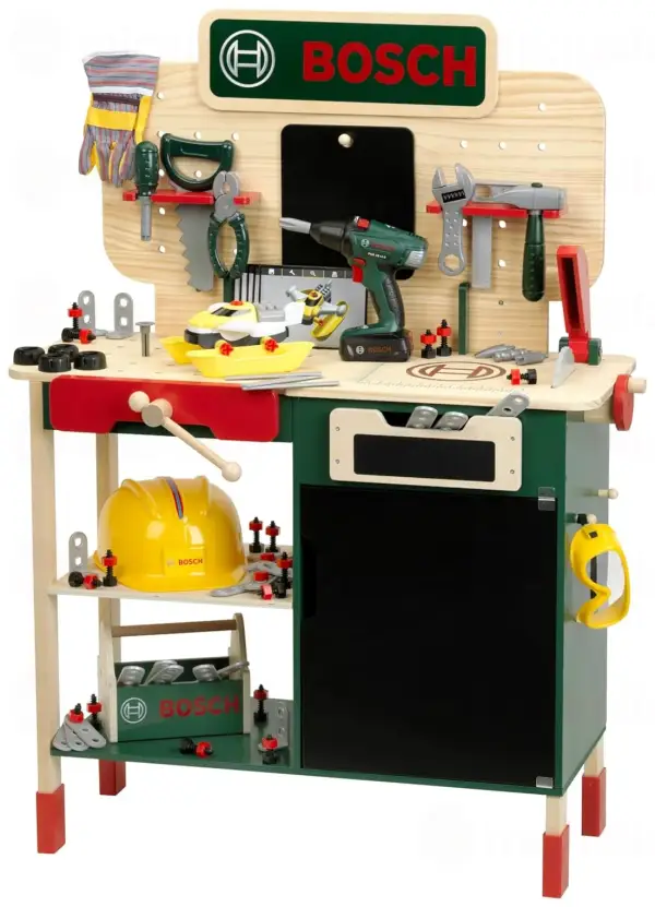 Banco de trabajo de madera Bosch Luces y Sonidos Banco de trabajo de madera Bosch Luces y Sonidos