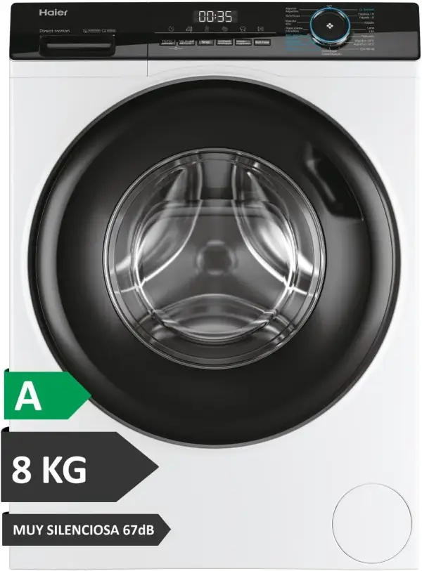 Lavadora carga frontal Haier 8Kg 1400RPM vapor Lavadora carga frontal Haier 8Kg 1400RPM vapor