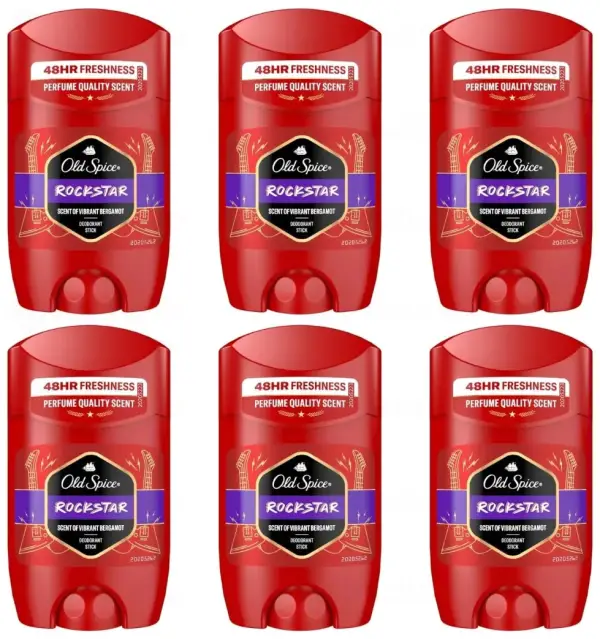 6x50ml Old Spice Rockstar desodorante en barra 6x50ml Old Spice Rockstar desodorante en barra