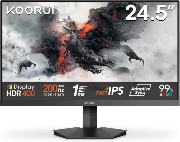 Monitor gaming KOORUI 24.5" 1080p 200hz Monitor gaming KOORUI 24.5" 1080p 200hz