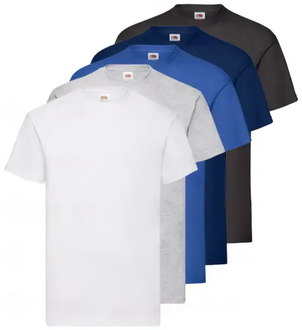 Pack 5 Camisetas Algodón Fruit Of The Loom Pack 5 Camisetas Algodón Fruit Of The Loom