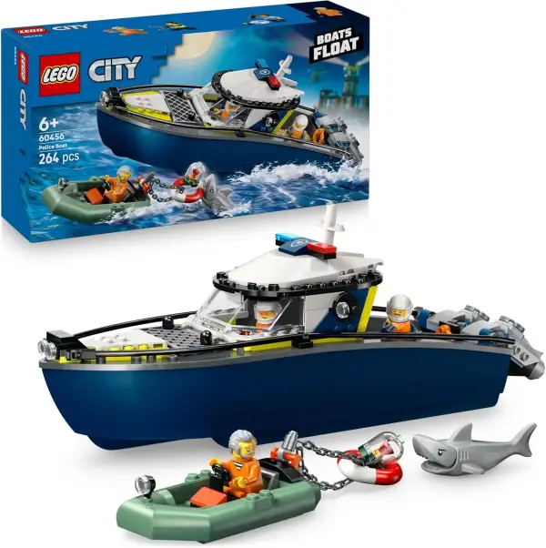 LEGO City Persecución en Barco de Policía LEGO City Persecución en Barco de Policía