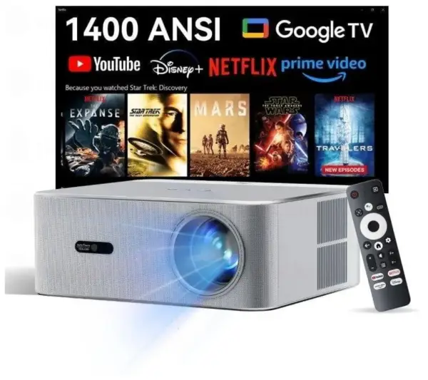 Proyector OSCAL PV800 Pro FHD 1400 Lúmenes 200" LED LCD Proyector OSCAL PV800 Pro FHD 1400 Lúmenes 200" LED LCD