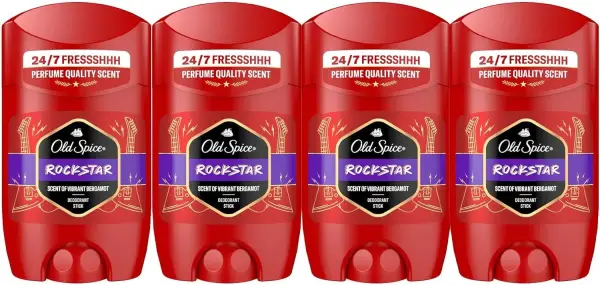 4x50ml Old Spice Rockstar desodorante en barra 4x50ml Old Spice Rockstar desodorante en barra