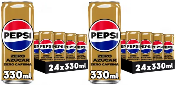 48x 330ml Pepsi Zero Azúcar Zero Cafeína 48x 330ml Pepsi Zero Azúcar Zero Cafeína