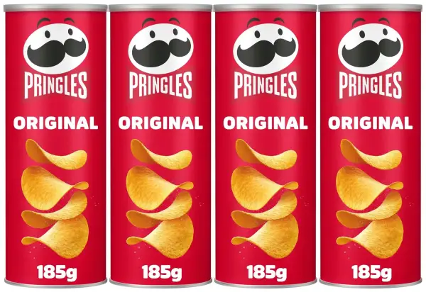 4x 185g Pringles Original 4x 185g Pringles Original