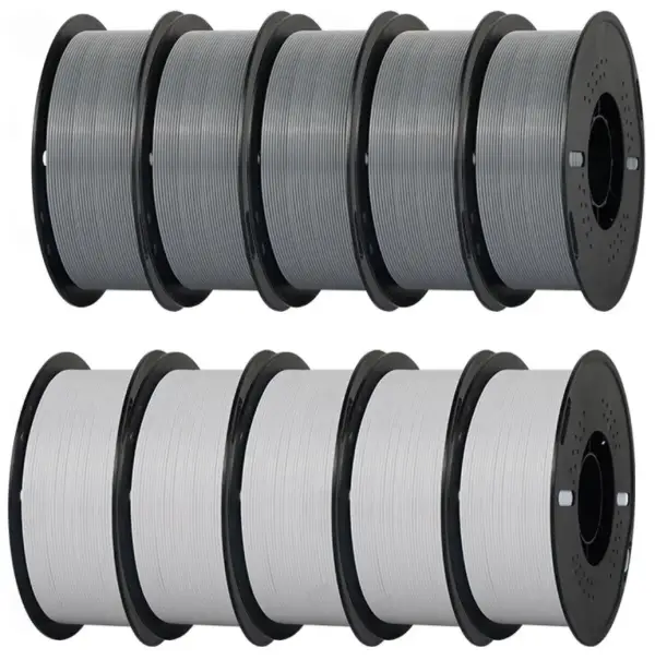 10KG Filamento PETG 3D Kingroon blanco/gris 10KG Filamento PETG 3D Kingroon blanco/gris