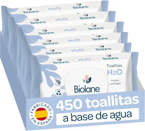 450 toallitas Biolane a base de agua 100% vegetal 450 toallitas Biolane a base de agua 100% vegetal