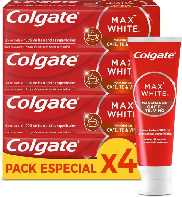 Pasta de dientes blanqueadora Colgate Max White 4x75ml Pasta de dientes blanqueadora Colgate Max White 4x75ml