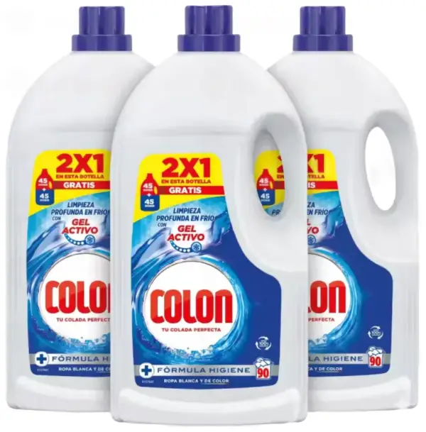 270 Lavados (3x90 lavados) Detergente Colon Gel Activo 270 Lavados (3x90 lavados) Detergente Colon Gel Activo