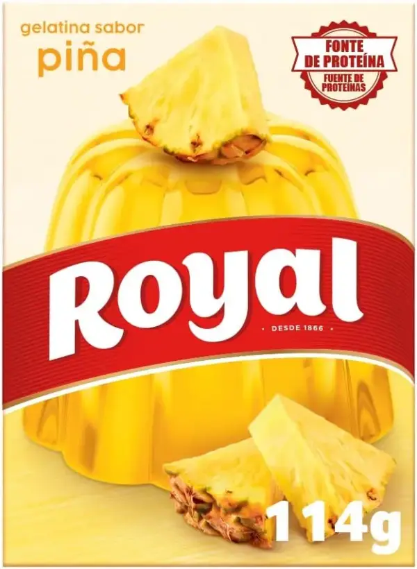 Royal Gelatina Sabor Piña 114gr Royal Gelatina Sabor Piña 114gr