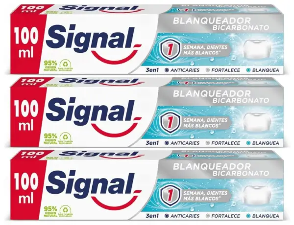 3x100ml Pasta de Dientes Blanqueador Signal 3x100ml Pasta de Dientes Blanqueador Signal