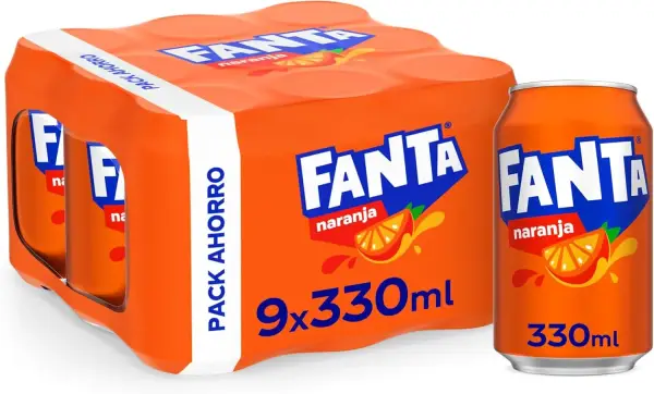 9x330ml Lata Fanta Naranja 9x330ml Lata Fanta Naranja