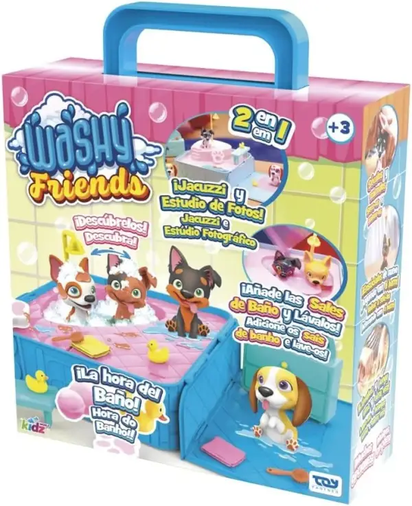 Playset SPA 2 en 1 Set Interactivo de SPA y Baño para Perritos Cachorros Playset SPA 2 en 1 Set Interactivo de SPA y Baño para Perritos Cachorros