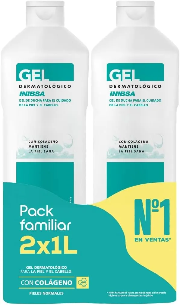 Gel de ducha para el cuidado de la piel y el cabello Inibsa 2L Gel de ducha para el cuidado de la piel y el cabello Inibsa 2L