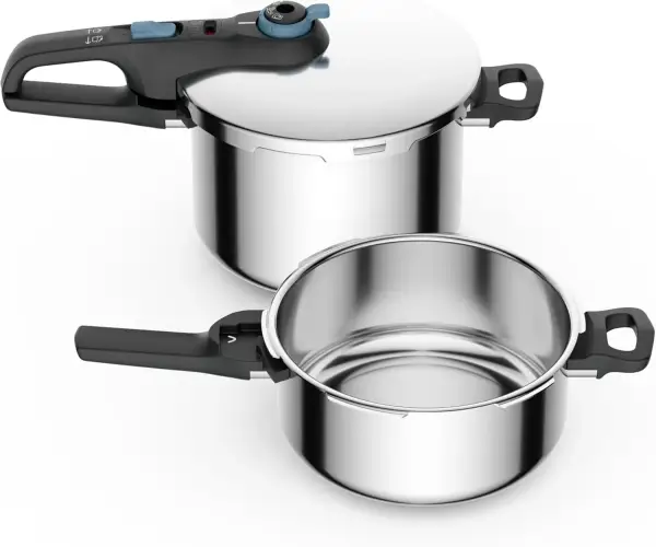 Olla rápida TEFAL Secure Trendy 4L + cesta 6L Olla rápida TEFAL Secure Trendy 4L + cesta 6L