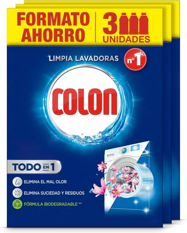 3x 250ml Limpia lavadoras Colon 3x 250ml Limpia lavadoras Colon