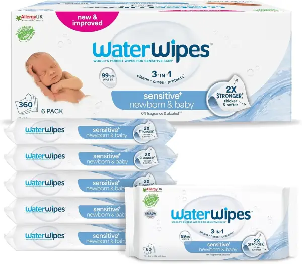 360 toallitas WaterWipes Sensitive+ 360 toallitas WaterWipes Sensitive+