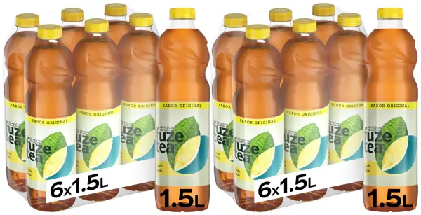 12x 1,5L Fuze Tea Sabor Limón Zero 12x 1,5L Fuze Tea Sabor Limón Zero