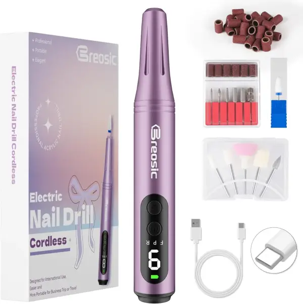 Torno para uñas profesional 35000 RPM + accesorios Torno para uñas profesional 35000 RPM + accesorios