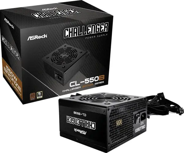 Fuente de alimentación ASROCK CL-550B 550W 8 plus bronze Fuente de alimentación ASROCK CL-550B 550W 8 plus bronze