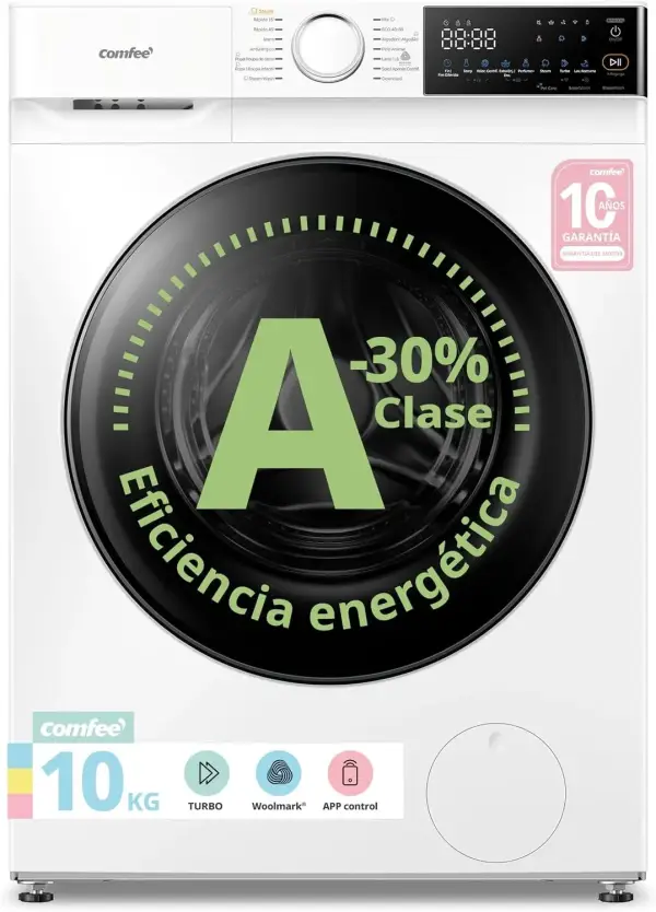 COMFEE Lavadora 10KG 1400RPM Smart wash COMFEE Lavadora 10KG 1400RPM Smart wash