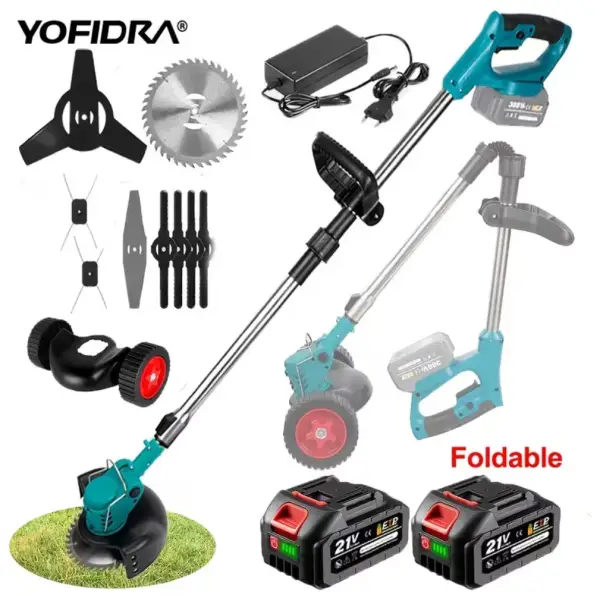 Cortadora multifuncional Yodrida + 2 baterías 21V + accesorios Cortadora multifuncional Yodrida + 2 baterías 21V + accesorios