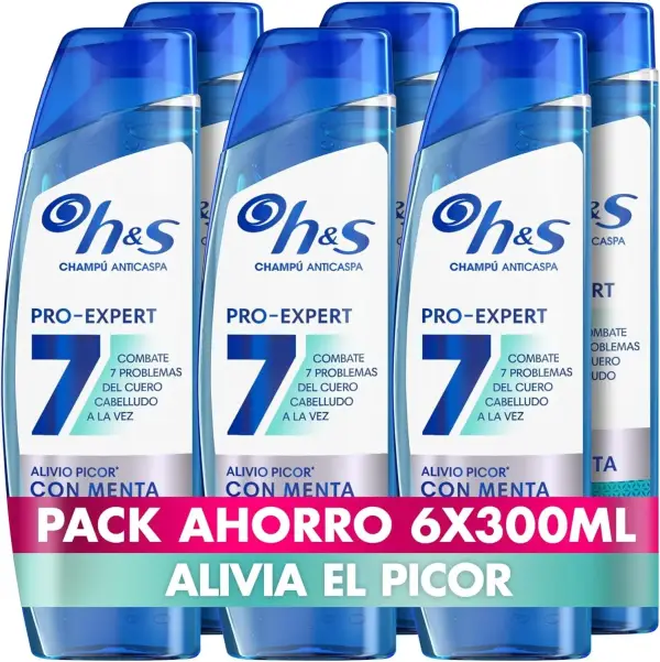 6x650ml H&S Pro-Expert 7 Champú Anticaspa 6x650ml H&S Pro-Expert 7 Champú Anticaspa