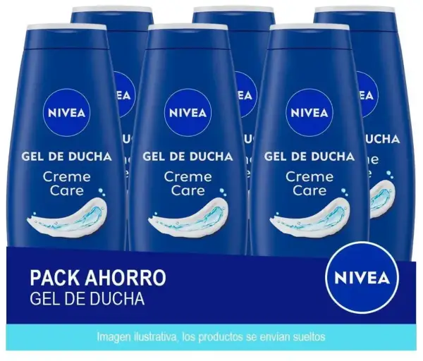 6x650ml NIVEA Creme Care Gel de Ducha 6x650ml NIVEA Creme Care Gel de Ducha