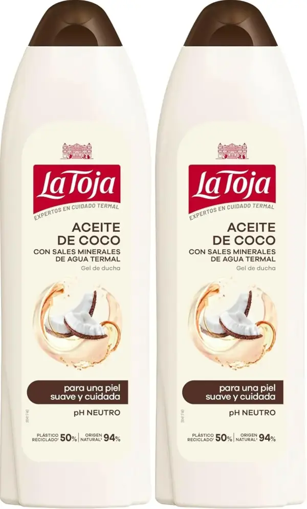 2x600ml La Toja Gel de Ducha Aceite de Coco 2x600ml La Toja Gel de Ducha Aceite de Coco