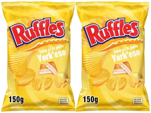 2x150gr Patatas Ruffles Yorkeso 2x150gr Patatas Ruffles Yorkeso