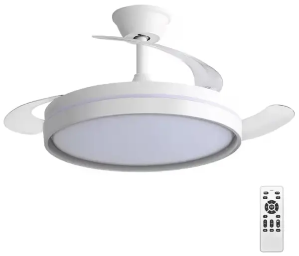 Ventilador 30 W + luz 60W 5600 lm Ventilador 30 W + luz 60W 5600 lm