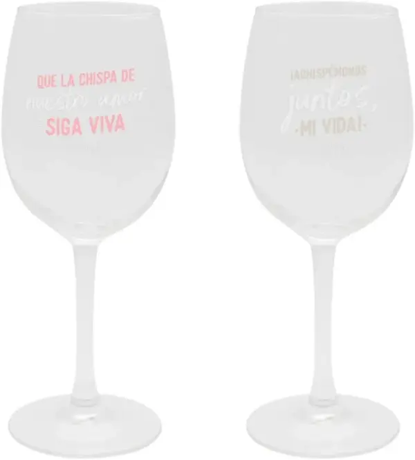Mr Wonderful set De 2 copas de vino Mr Wonderful set De 2 copas de vino