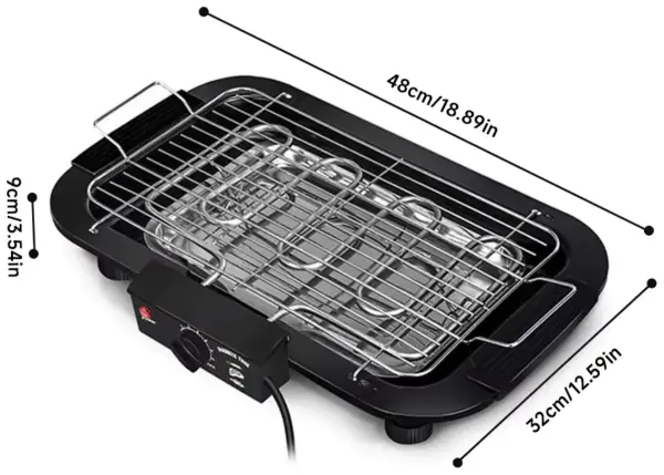 Parrilla Eléctrica para Interiores/Exteriores de 1800W Parrilla Eléctrica para Interiores/Exteriores de 1800W