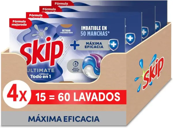 Skip Ultimate Detergente en Cápsulas 60 lavados Skip Ultimate Detergente en Cápsulas 60 lavados