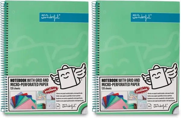 2x libretas A4 Mr. Wonderful 240 páginas 2x libretas A4 Mr. Wonderful 240 páginas