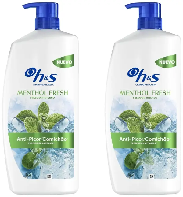 2x1L H&S Menthol Fresh Champú Anticaspa 2x1L H&S Menthol Fresh Champú Anticaspa