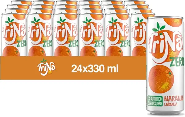 24x33cl latas de Trina Naranja Zero 24x33cl latas de Trina Naranja Zero