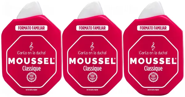 3x900ml gel de ducha Moussel Classique 3x900ml gel de ducha Moussel Classique