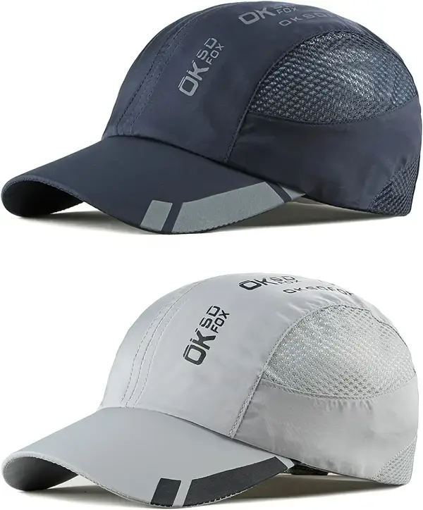 Pack de 2 gorras de béisbol deportivas de secado rápido Pack de 2 gorras de béisbol deportivas de secado rápido