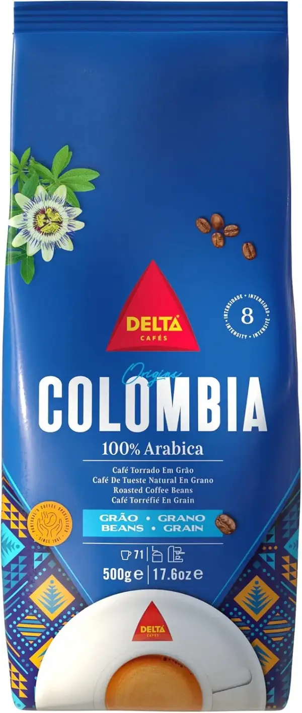 Café en grano Delta Cafés Origen Colombia 500gr Café en grano Delta Cafés Origen Colombia 500gr