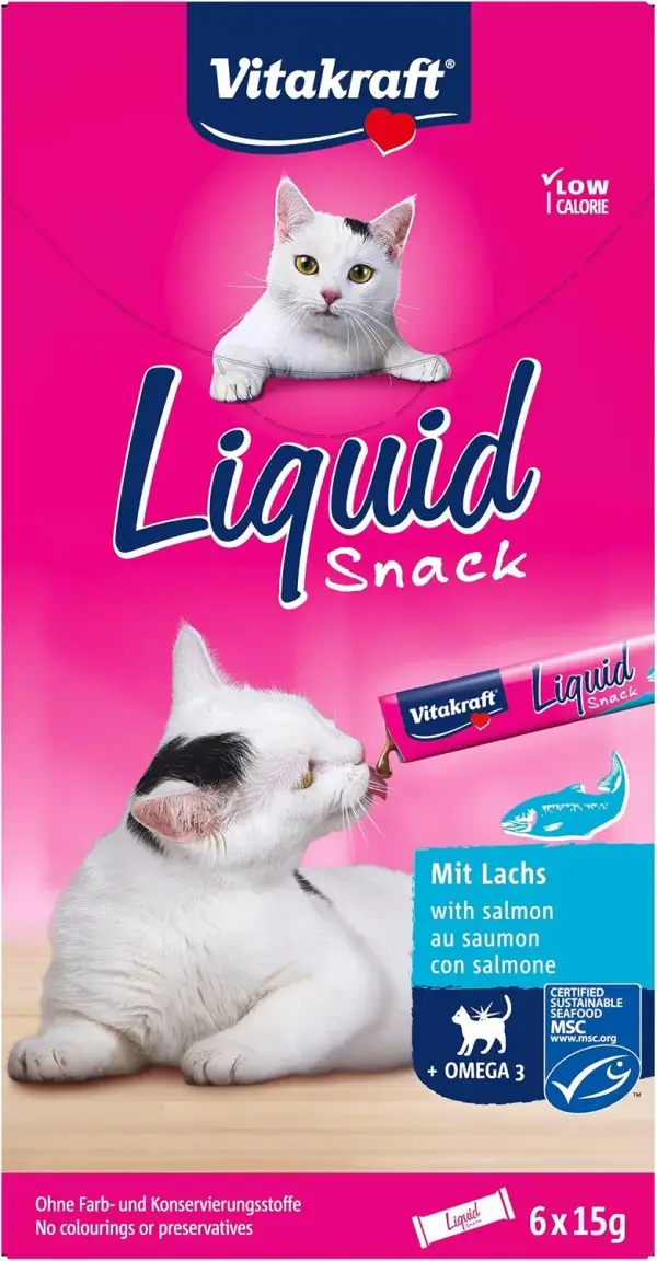 11x90g latas de VITAKRAFT VT.Cat Liquid Salmón 11x90g latas de VITAKRAFT VT.Cat Liquid Salmón