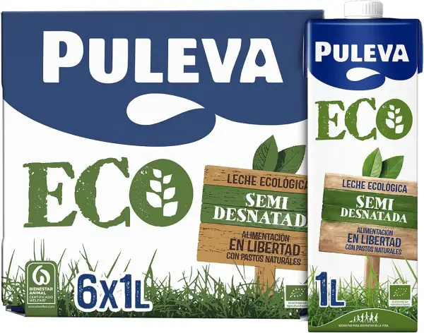 6L leche ecológica Puleva ECO Semidesnatada BIO 6L leche ecológica Puleva ECO Semidesnatada BIO