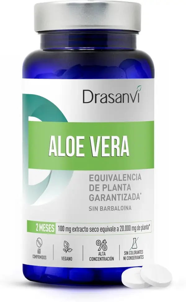 60x Aloe Vera Drasanvi Nutrabasics Extracto Natural, 60x Aloe Vera Drasanvi Nutrabasics Extracto Natural,