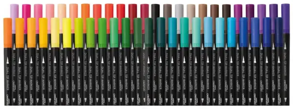 Set 48 rotuladores multicolor doble punta Set 48 rotuladores multicolor doble punta