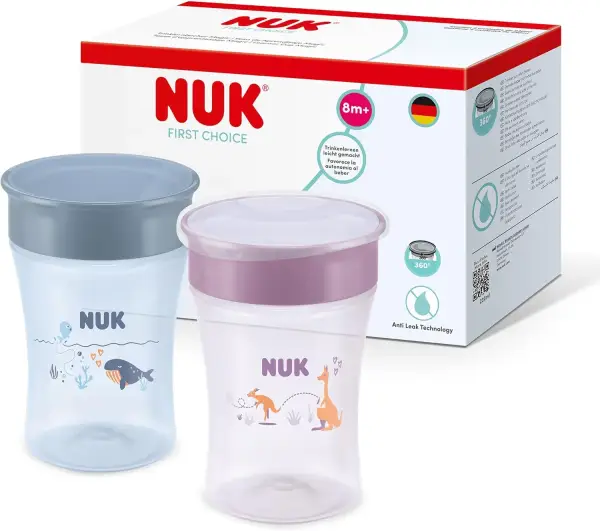 2 vasos de aprendizaje NUK Magic Cup 2 vasos de aprendizaje NUK Magic Cup