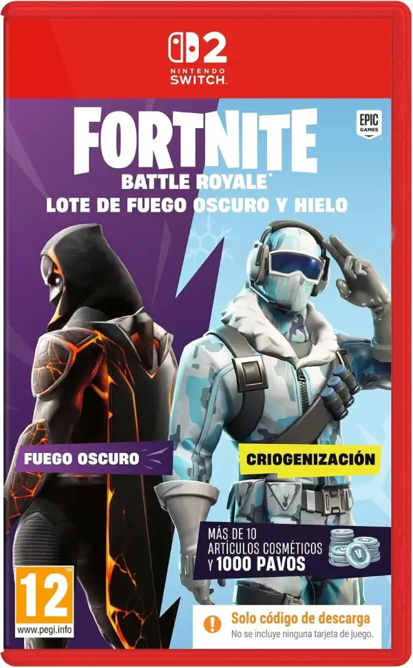 Fortnite Lote de Fuego oscuro y hielo Switch 2 Fortnite Lote de Fuego oscuro y hielo Switch 2