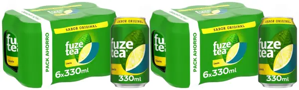 Pack 12 Latas 330ml Té helado Limón Fuze Tea Pack 12 Latas 330ml Té helado Limón Fuze Tea
