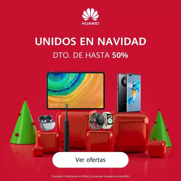 Ofertas Huawei para decir adios al 2020 · hasta 50% de dto Ofertas Huawei para decir adios al 2020 · hasta 50% de dto